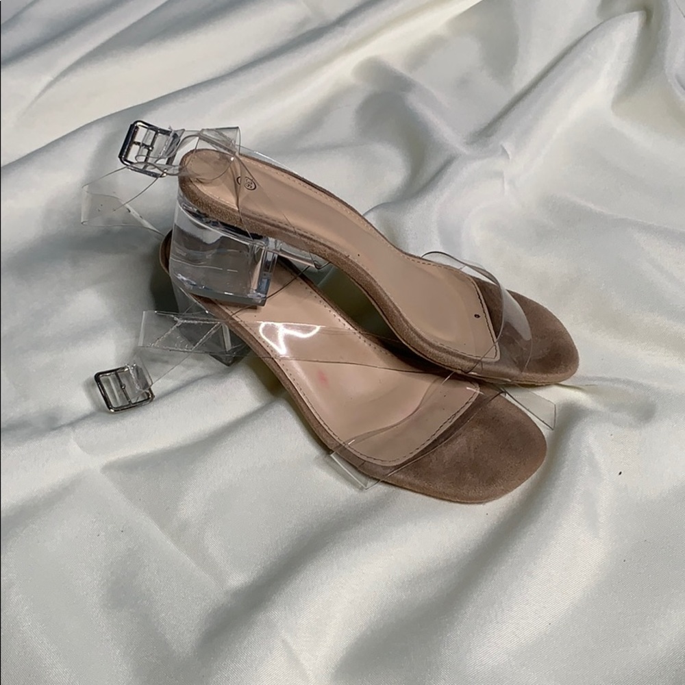 Clear Strap and Heel Shoe